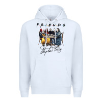 White Horror friends Premium Hoodie - linhVisuals