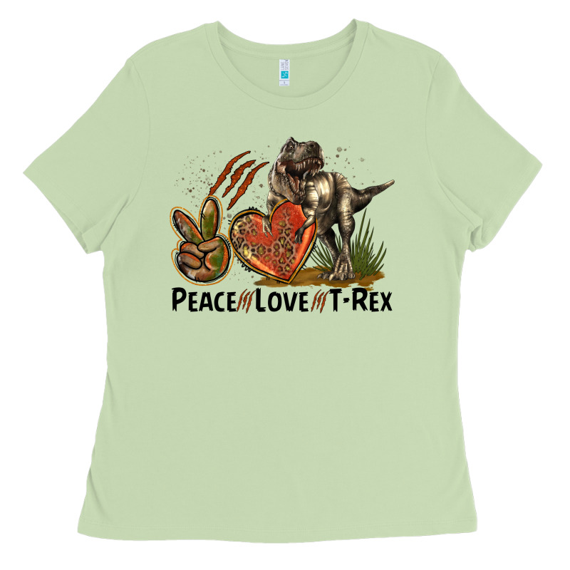 Peace Love T Rex Ladies Tee by LillyAllenDesigns | Teevron