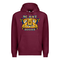 Burgundy north carolina a&t aggies Premium Hoodie - linhVisuals