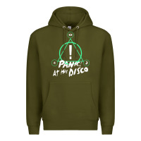Army Green PANIC! AT THE DISCO Premium Hoodie - linhVisuals