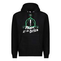 Black PANIC! AT THE DISCO Premium Hoodie - linhVisuals