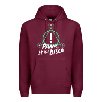 Burgundy PANIC! AT THE DISCO Premium Hoodie - linhVisuals