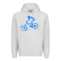 Dove Grey downhill mountain bike t  shirt downhill mountain bike jump blue water Premium Hoodie - linhVisuals