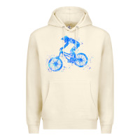 Sandshell downhill mountain bike t  shirt downhill mountain bike jump blue water Premium Hoodie - linhVisuals