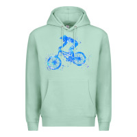 Seafoam downhill mountain bike t  shirt downhill mountain bike jump blue water Premium Hoodie - linhVisuals