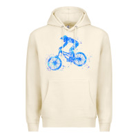 Tofu downhill mountain bike t  shirt downhill mountain bike jump blue water Premium Hoodie - linhVisuals