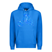 Downhill Mountain Bike T  Shirt Downhill Mountain Bike Jump Blue Water Premium Hoodie | Teevron