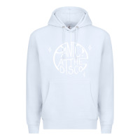 White PANIC! AT THE DISCO Premium Hoodie - linhVisuals