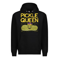 Black are you the pickle queen womens funny pickle gifts premium t shirt Premium Hoodie - linhVisuals