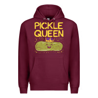 Burgundy are you the pickle queen womens funny pickle gifts premium t shirt Premium Hoodie - linhVisuals