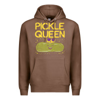 Chestnut are you the pickle queen womens funny pickle gifts premium t shirt Premium Hoodie - linhVisuals
