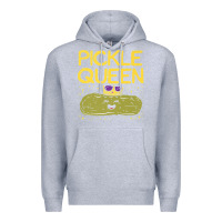 Heather Grey are you the pickle queen womens funny pickle gifts premium t shirt Premium Hoodie - linhVisuals