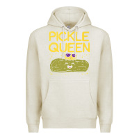 Oatmeal Heather are you the pickle queen womens funny pickle gifts premium t shirt Premium Hoodie - linhVisuals