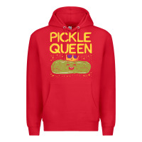 Red are you the pickle queen womens funny pickle gifts premium t shirt Premium Hoodie - linhVisuals