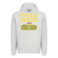 Dove Grey are you the pickle queen womens funny pickle gifts premium t shirt Premium Hoodie - linhVisuals
