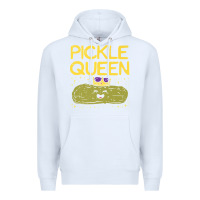 White are you the pickle queen womens funny pickle gifts premium t shirt Premium Hoodie - linhVisuals