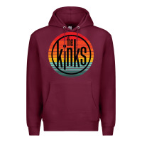 Burgundy The Kinks Vintage Music Retro Premium Hoodie - linhVisuals