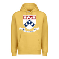 Antique Gold upenn shield with banner Premium Hoodie - linhVisuals