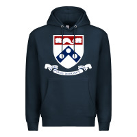 Navy upenn shield with banner Premium Hoodie - linhVisuals