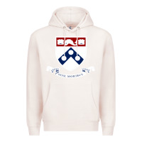 Pale Pink upenn shield with banner Premium Hoodie - linhVisuals