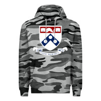Slate Camo upenn shield with banner Premium Hoodie - linhVisuals
