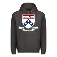 Smoke upenn shield with banner Premium Hoodie - linhVisuals