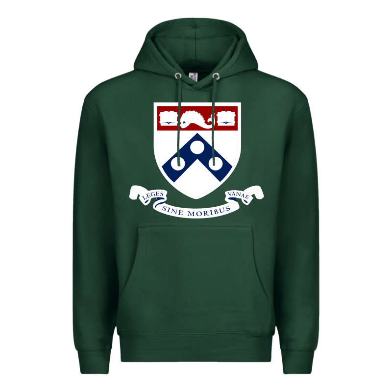 Upenn Shield With Banner Premium Hoodie by linhVisuals | Teevron