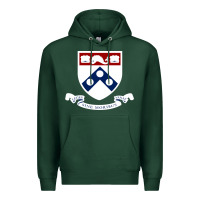 Sports Green upenn shield with banner Premium Hoodie - linhVisuals