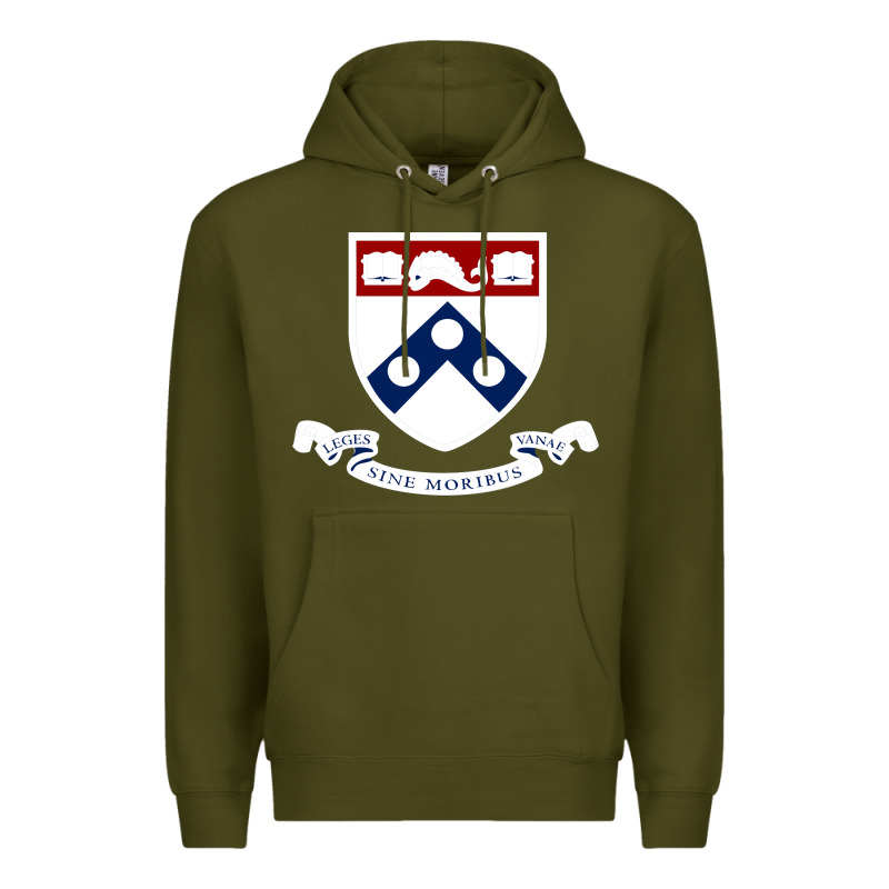 Upenn Shield With Banner Premium Hoodie by linhVisuals | Teevron