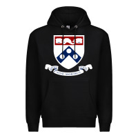 Black upenn shield with banner Premium Hoodie - linhVisuals