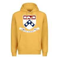 Mustard upenn shield with banner Premium Hoodie - linhVisuals