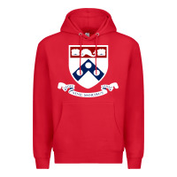 Red upenn shield with banner Premium Hoodie - linhVisuals