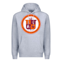 Heather Grey virginia tech seal Premium Hoodie - linhVisuals