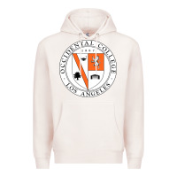 Pale Pink college of occidental Premium Hoodie - linhVisuals