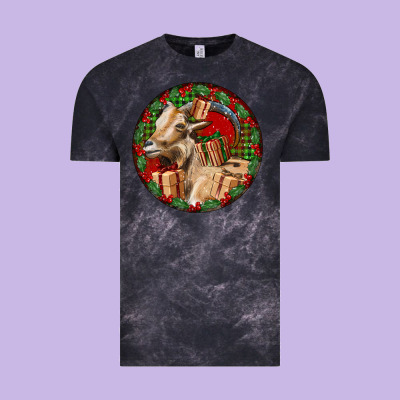 Spanish Goat Christmas Vintage Tee Designed By Lillyallendesigns