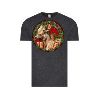 Vintage Black Spanish Goat Christmas Vintage Tee - LillyAllenDesigns