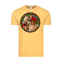 Vintage Mustard Spanish Goat Christmas Vintage Tee - LillyAllenDesigns