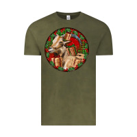 Vintage Olive Spanish Goat Christmas Vintage Tee - LillyAllenDesigns