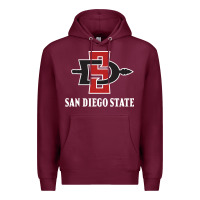 Burgundy san diego state aztecs Premium Hoodie - linhVisuals
