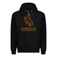 Black university of wyoming cowboys Premium Hoodie - linhVisuals