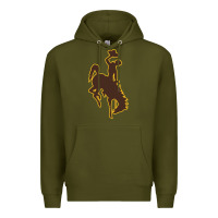 Army Green university of wyoming cowboys Premium Hoodie - linhVisuals