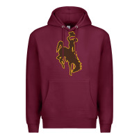 Burgundy university of wyoming cowboys Premium Hoodie - linhVisuals