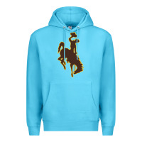 Ocean Blue university of wyoming cowboys Premium Hoodie - linhVisuals