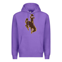 Purple university of wyoming cowboys Premium Hoodie - linhVisuals