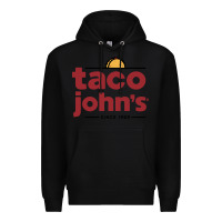 Black taco john's Premium Hoodie - linhVisuals