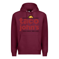 Burgundy taco john's Premium Hoodie - linhVisuals