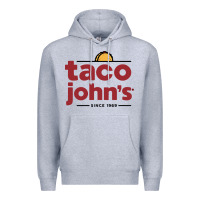 Heather Grey taco john's Premium Hoodie - linhVisuals