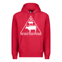 Cardinal the real food pyramid carnivore Premium Hoodie - linhVisuals