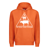 Carrot the real food pyramid carnivore Premium Hoodie - linhVisuals