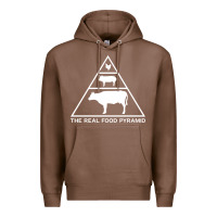 Chestnut the real food pyramid carnivore Premium Hoodie - linhVisuals